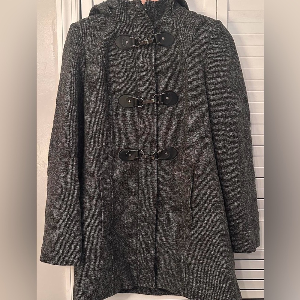Women's Gray Toggle Coat